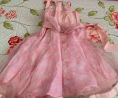 Vestido de Seda, Infantil Para/ Festas ( 8 a 10 anos )- Novo