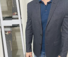 Blazer Masculino Preto 46- USADO